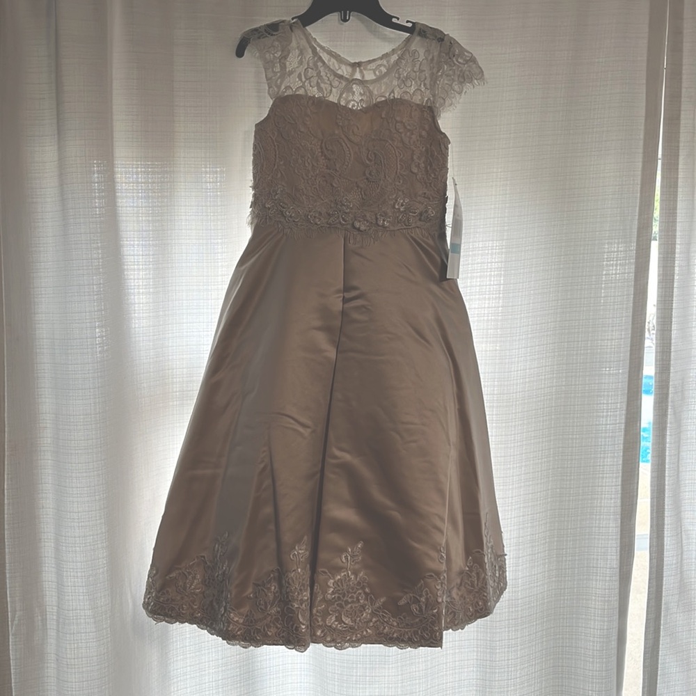 Little girls flower girl dress.